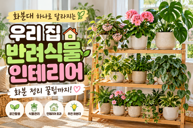 화분대 추천! 반려식물이 더 예뻐지는 화분받침대 선택과 활용법