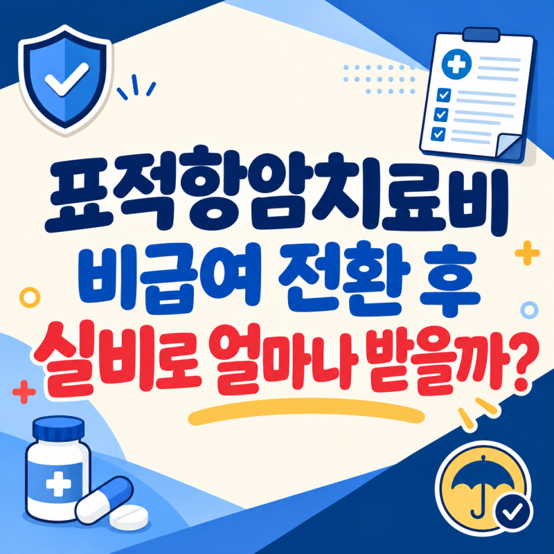 표적항암치료비, 비급여 전환되면 실비로 얼마나 받을까?
