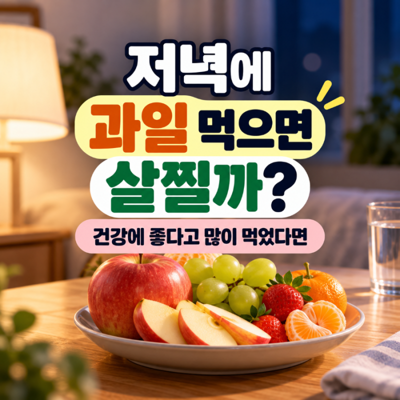 저녁에 과일 먹으면 살찔까? 건강에 좋다고 많이 먹었다면