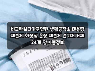 비교해보다가구입한 생활공작소 대용량 제습제 화장실 옷장 제습제 습기제거제 24개 알아볼....
