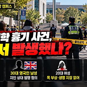 서울 대학 흉기 사건, 20대 여성 찌르고 영국 도주…9일 만에 검거