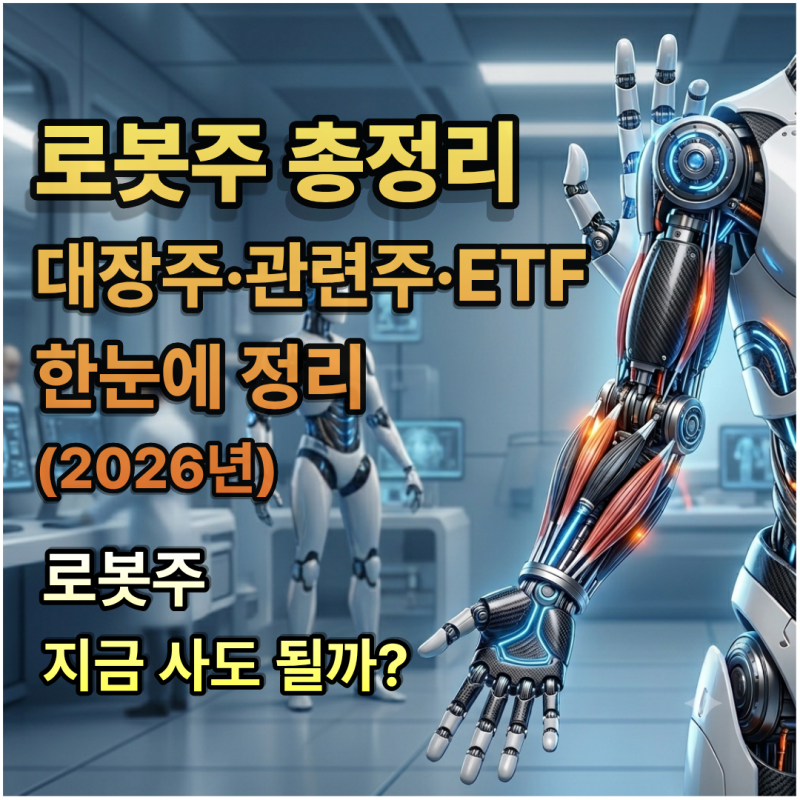 로봇 주 총정리 | 대장주·관련 주· ETF 한눈에 정리 (2026년 10월)