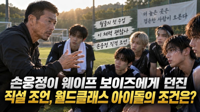 손웅정이 웨이프 보이즈에게 던진 직설 조언, 월드클래스 아이돌의 조건은?