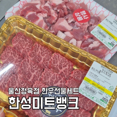 울산정육점 한성미트뱅크 울산한우선물세트 진장동 캠핑용 고기추천