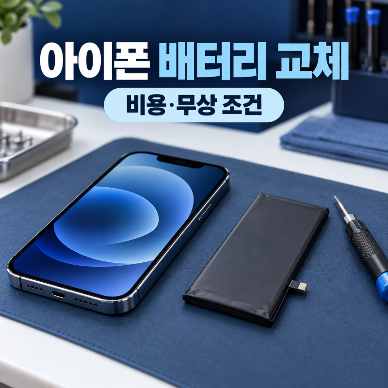 2026 아이폰 배터리 교체 비용 총정리: 공식 서비스센터 모델별 가격과 무상 교체 조건