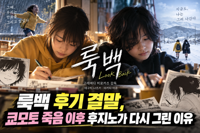 룩백 후기, 체인소 맨 작가의 단편 만화, 영화, 줄거리 결말
