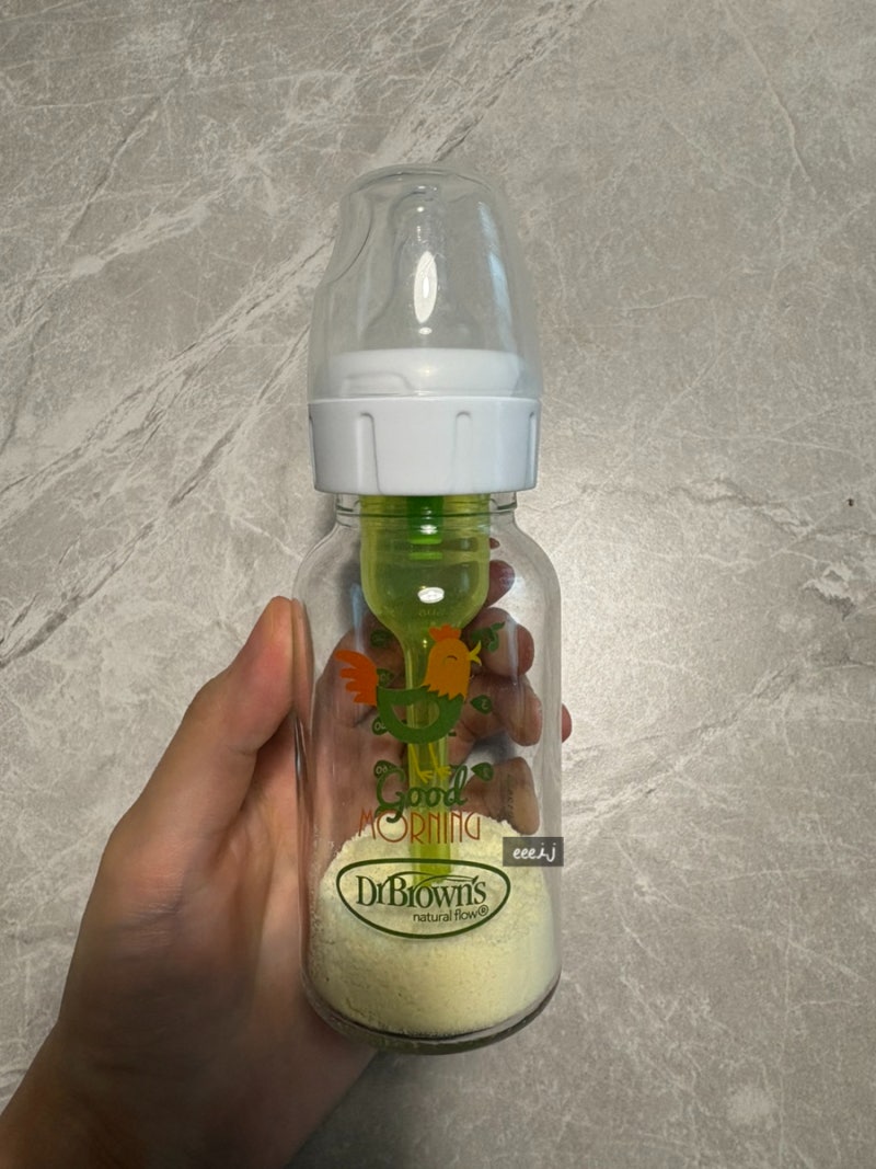 배앓이 젖병 닥터브라운 내로우넥 유리젖병 p단계