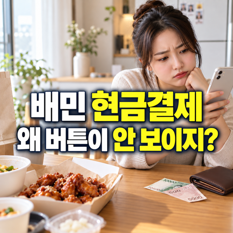 “아니 배민아, 현금도 돈이잖아” 배달의민족 현금결제｜만나서결제 버튼 안 보이는 이유