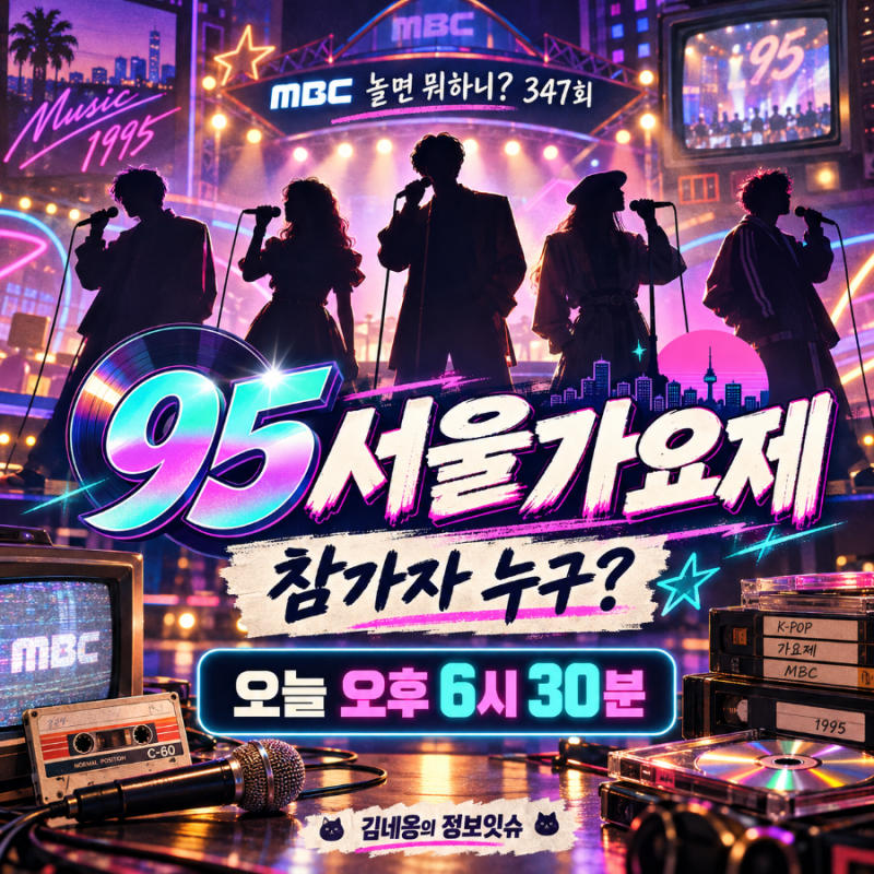 놀면 뭐하니 95 서울가요제 오늘 시작, 참가자 누구? 방송시간·정체 추측 총정리