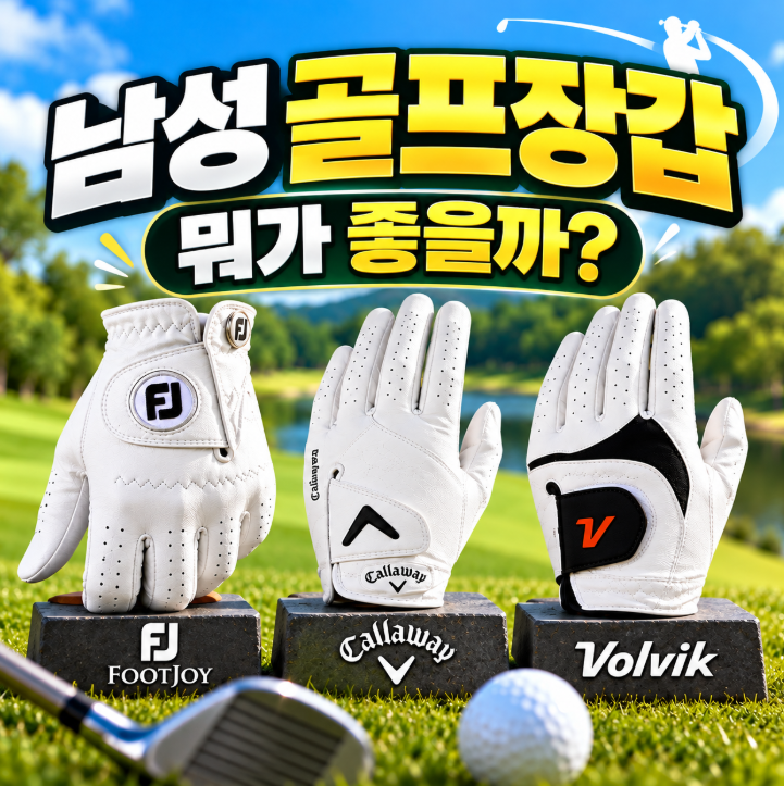 남성 골프장갑 추천 BEST3종 비교｜풋조이·캘러웨이·볼빅, 어떤 제품이 좋을까?