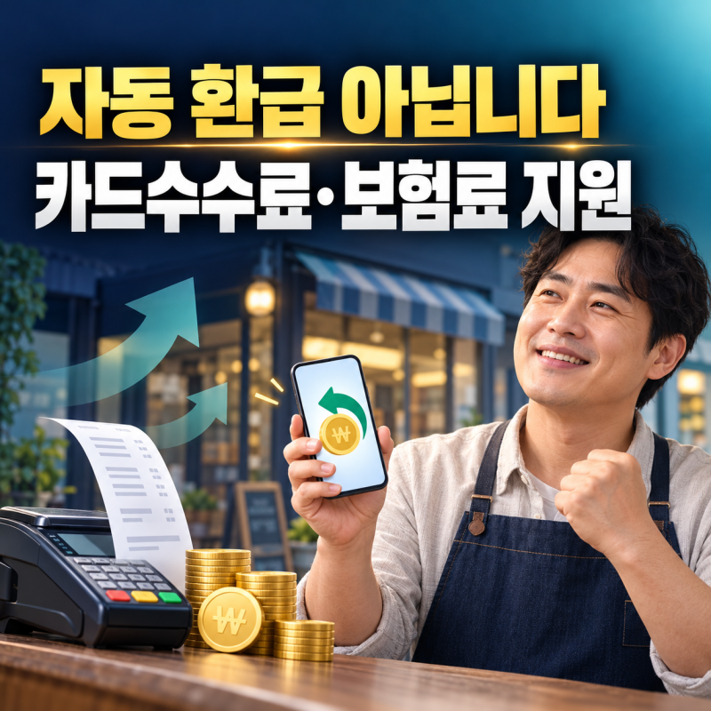 “자동 환급 아닙니다” 소상공인 카드수수료·보험료 지원, 부산·천안·예산 총정리