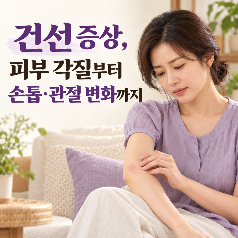 건선 증상, 피부 각질부터 손톱·관절 변화까지
