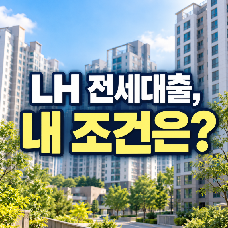 LH 전세대출 조건, 소득·자산 기준 헷갈린다면?
