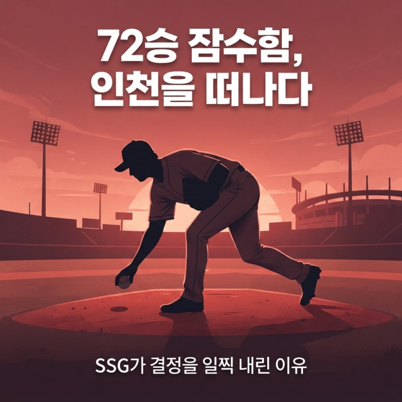 72승 잠수함이 인천을 떠납니다, SSG가 박종훈 방출을 '일찍' 정한 이유