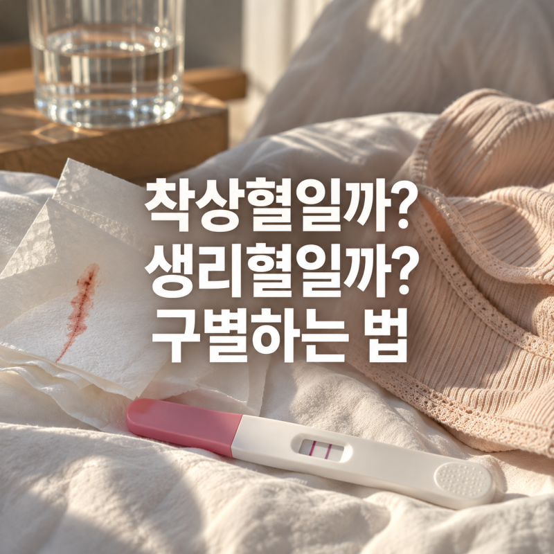 [착상혈 vs 생리혈] 생리인 줄 알았는데 임신?｜색깔·양·기간으로 구별할 수 있을까?