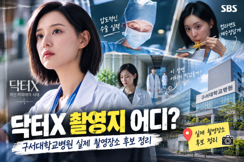 닥터X 촬영지 어디? 구서대학교병원 실제 촬영장소 후보 정리