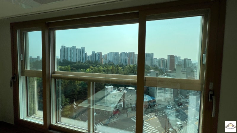 입면분할창 신금호파크자이 아파트외창청소 작업 후기