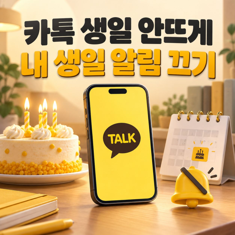 카톡 생일 안뜨게 설정 방법 내 생일 알림 끄기