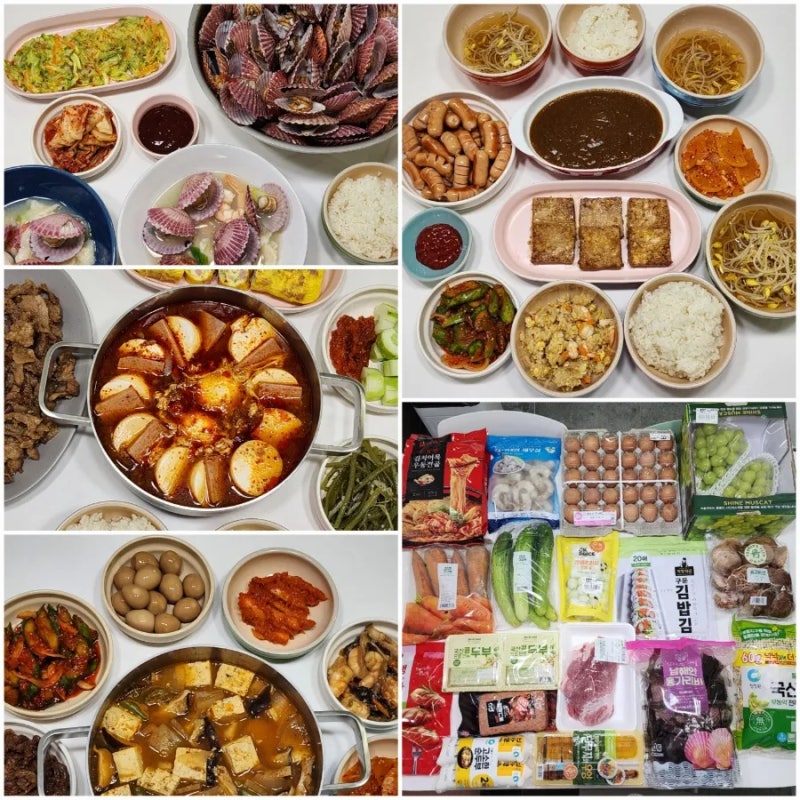 주간밥상 일주일 10만원 집밥 레시피 오늘 저녁메뉴 추천 식단표 가을 밑반찬 종류 만들기