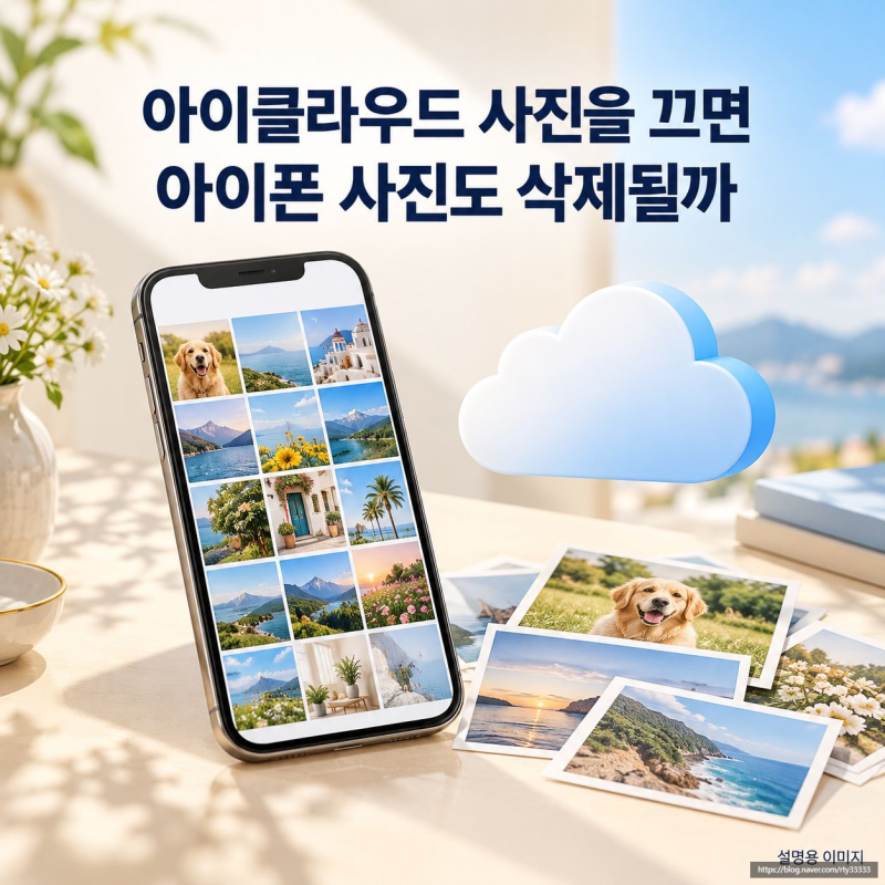 아이클라우드 사진을 끄면 아이폰 사진도 삭제될까