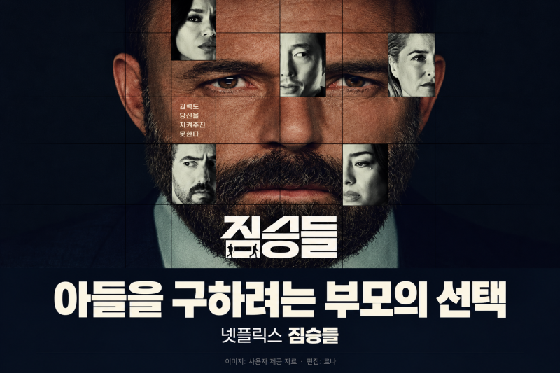 넷플릭스 짐승들 줄거리·출연진, 아들을 구하려는 시장 후보의 선택
