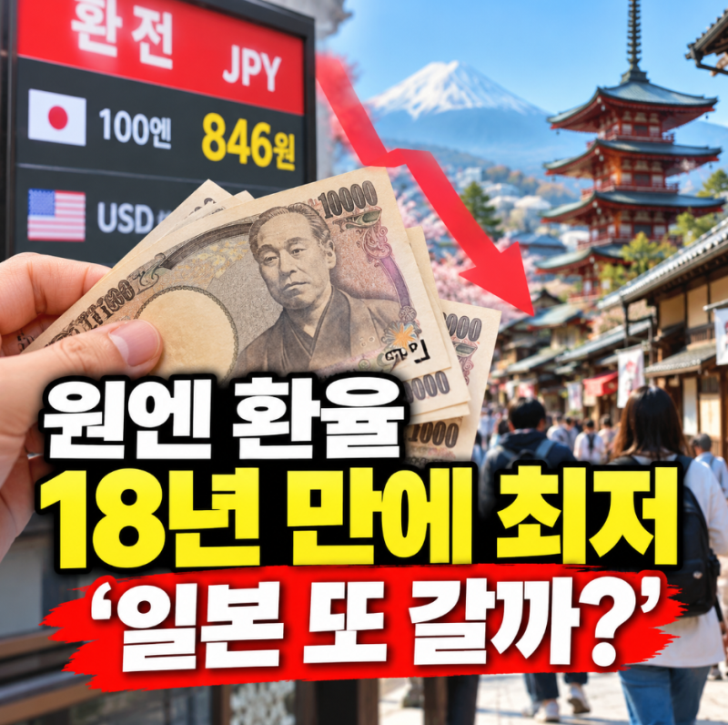 원엔 환율 18년 만에 최저 '일본 또 갈까' 원화 강세 반도체가 만든 변화