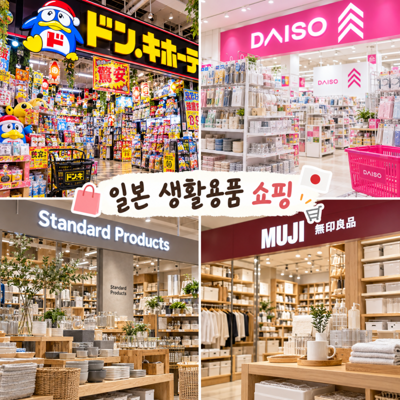 일본 여행할 때 생활용품 쇼핑 추천 10곳️