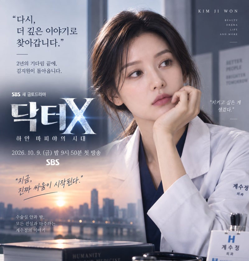 닥터X 첫회 시청률 5.9%로 시작했던 '눈물의 여왕' 김지원, '김부장' 제치고 시청률 1위 몇%?