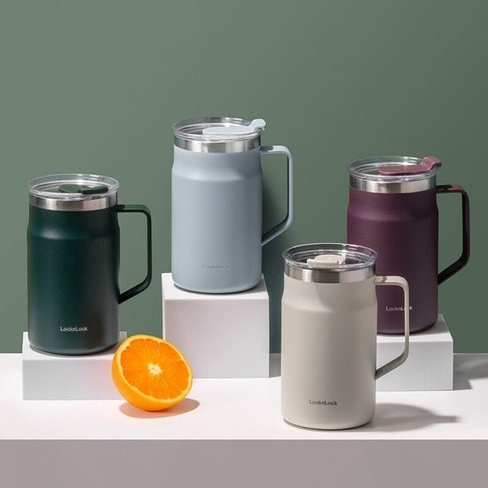사무실 책상용 텀블러 고민이라면, 2만 원 안팎 [[락앤락 메트로 머그 600ml]] 보세요 ☕