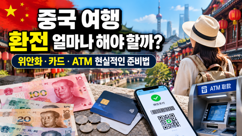 중국 여행 환전 얼마나 해야 할까? 위안화·카드· ATM 현실적인 준비법