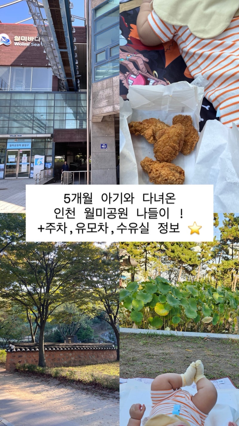 5개월 아기와 다녀온 인천 월미공원 나들이 ! + 주차, 유모차 대여, 수유실 정보