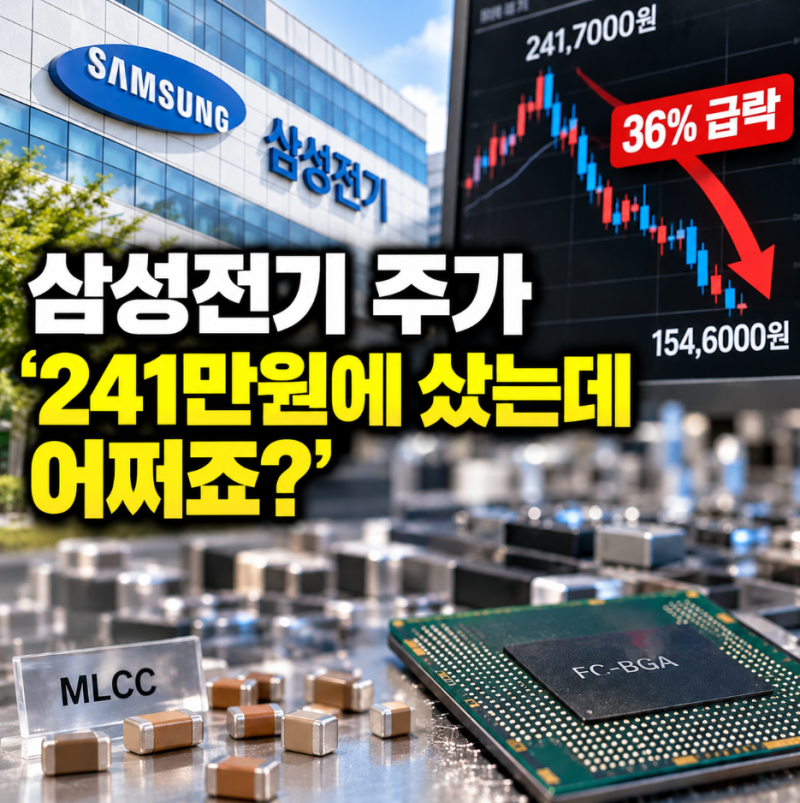 삼성전기 주가 '241만원에 샀는데 어쩌죠' 급락에도 목표가 300만원?