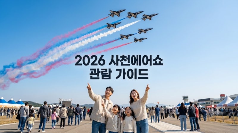 2026 사천에어쇼 일정 총정리 블랙이글스 비행시간 사전등록 주차 셔틀버스 관람 꿀팁