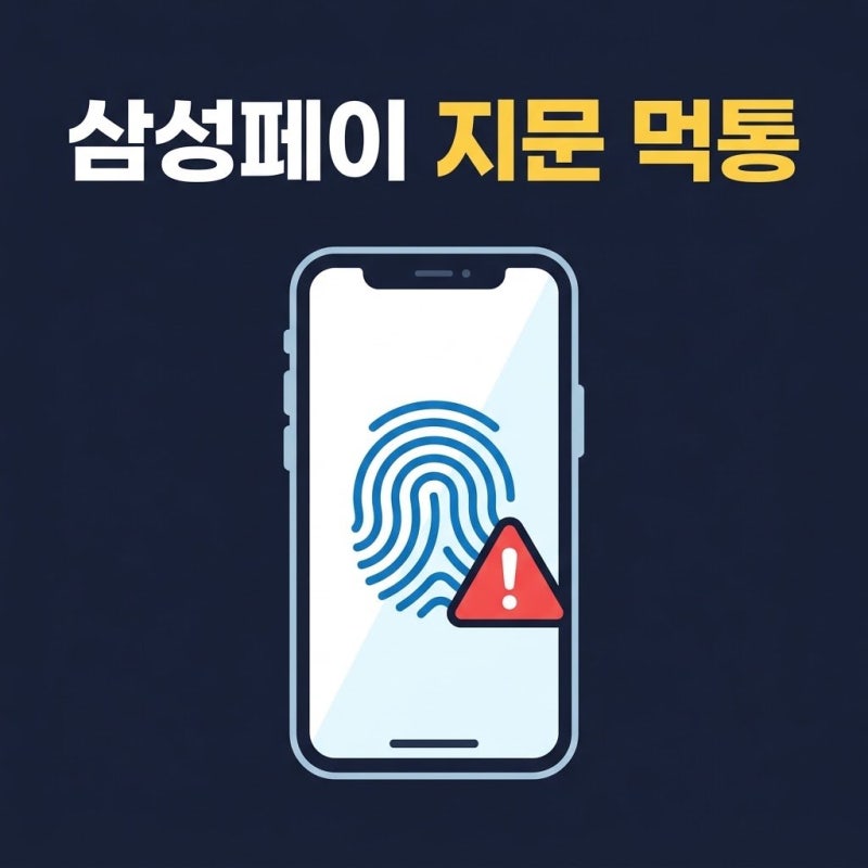 계산대 앞에서 당황스러운 삼성페이 결제창 지문인식 먹통 1분 해결법