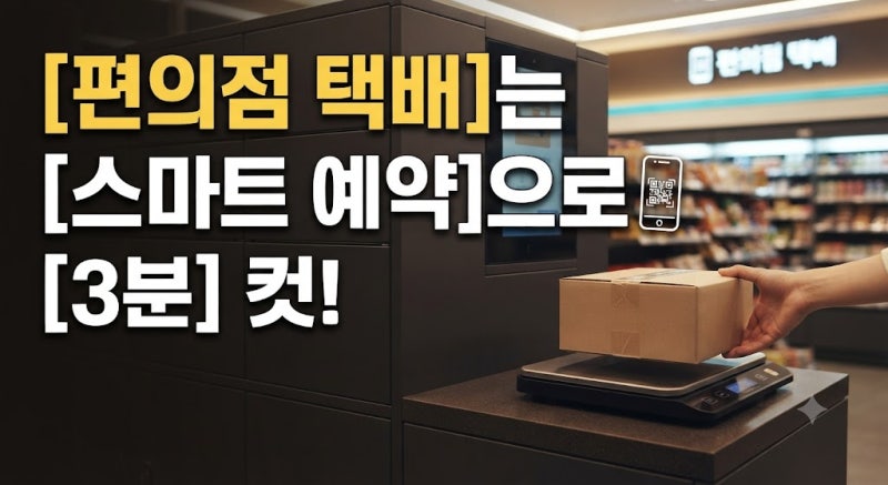 편의점 택배 보내는법 완벽 가이드: GS25·CU 예약부터 접수까지
