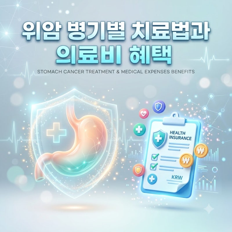위암 1기~4기 병기별 치료법과 수술비용, 의료비 절감 혜택 총정리