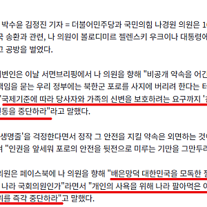 與 "젤렌스키에 감사서한은 매국"…나경원 "참 지독한 친북정권"