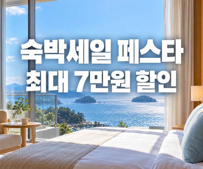 2026 숙박세일 페스타 최대 7만원 할인｜쿠폰 발급방법·사용지역 총정리