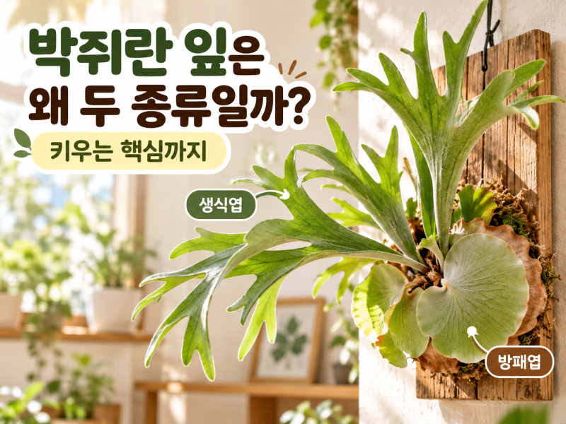 박쥐란 잎은 왜 두 종류일까? 키우는 핵심까지
