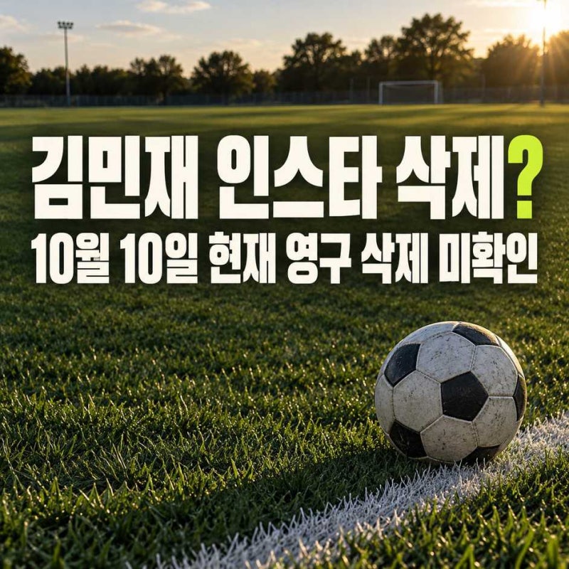 김민재 인스타 삭제, 은퇴설까지 붙으니 더 신경 쓰인다