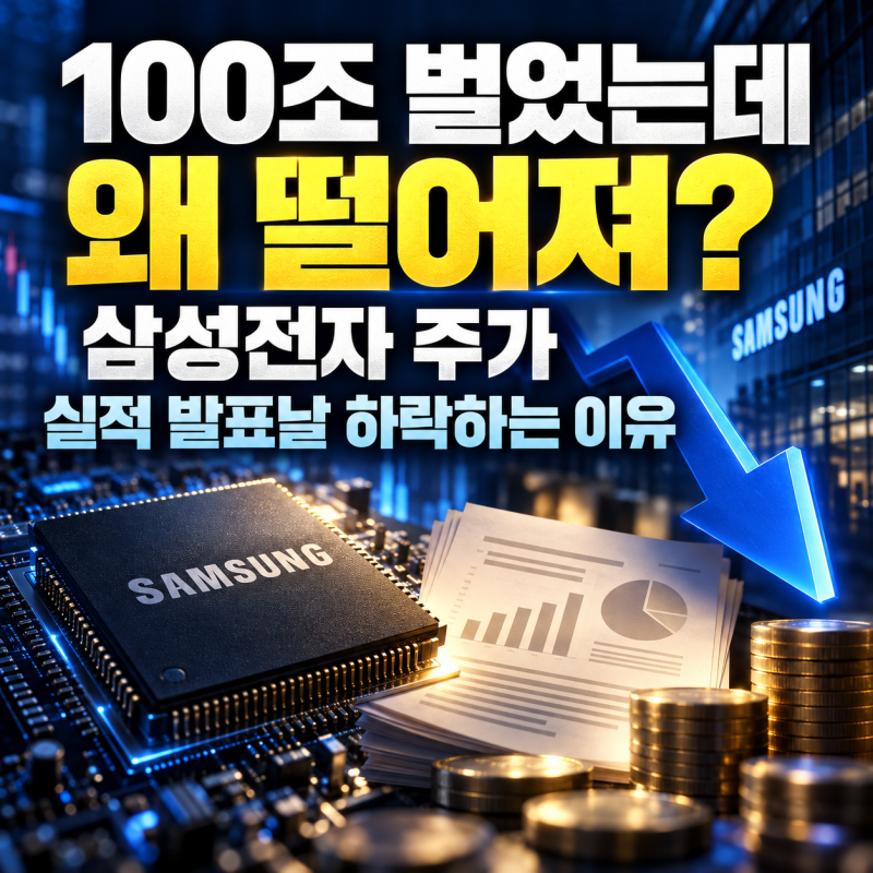 “100조 벌었는데 왜 떨어져?”... 삼성전자 주가, 실적 발표날마다 빠지는 진짜 이유