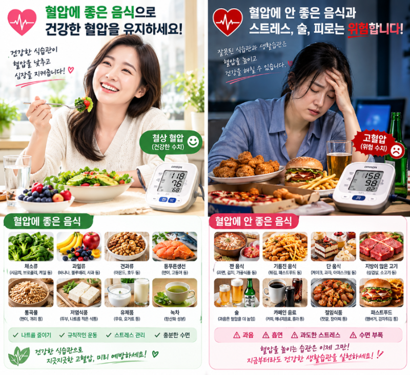 고혈압과 저혈압 관리법