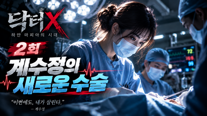 닥터X 2회 줄거리·결말 해석｜김지원 계수정의 새로운 수술, 닥터X 정체가 드러날까?