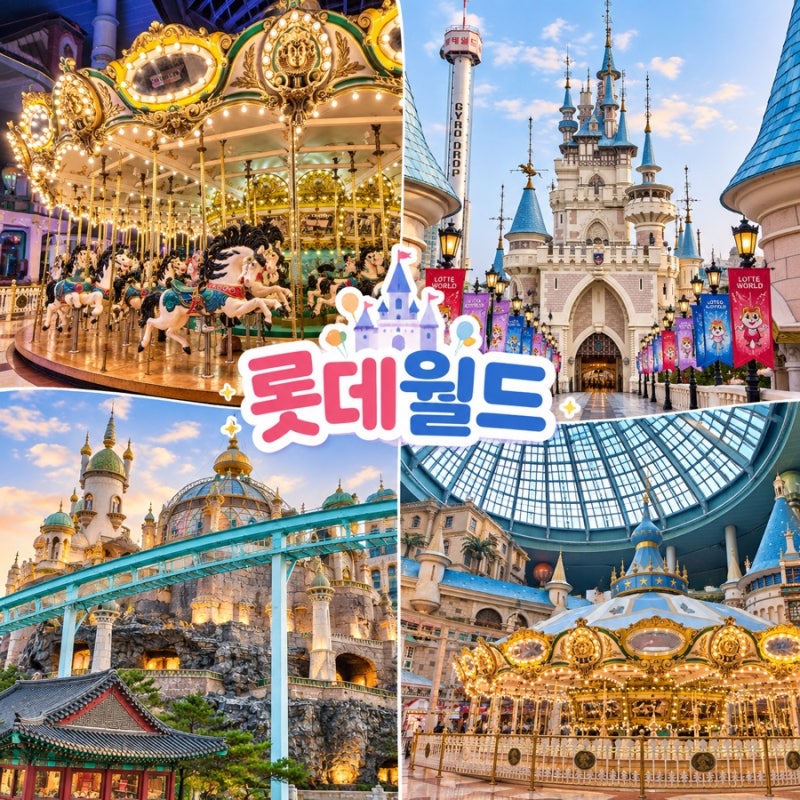 롯데월드 초등 저학년 놀이기구 추천 BEST 7 위치부터 동선까지