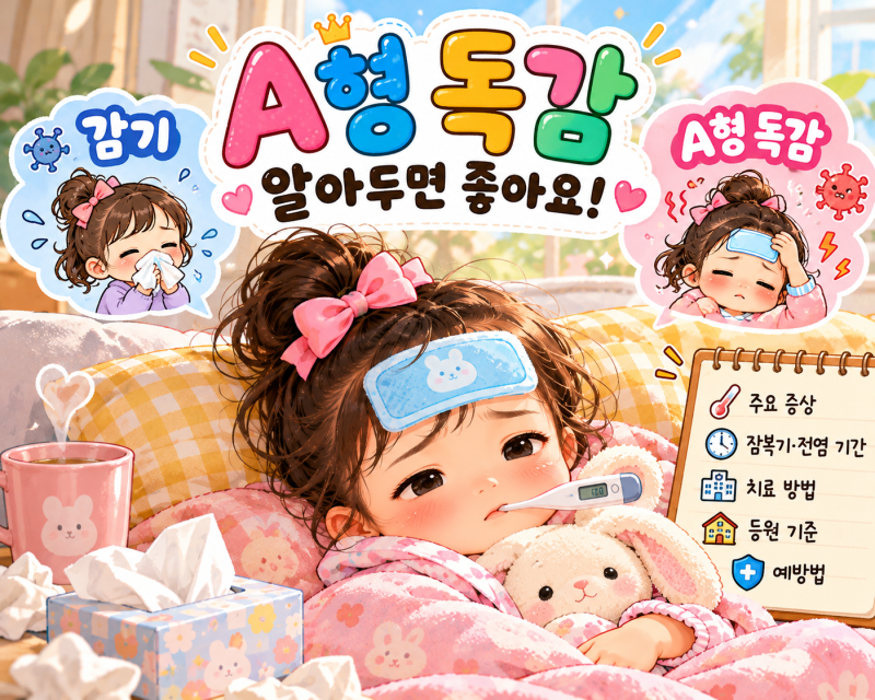 A형 독감 증상부터 잠복기·전염 기간·치료·등원 기준까지! 부모라면 알아야 할 독감 정보 ....