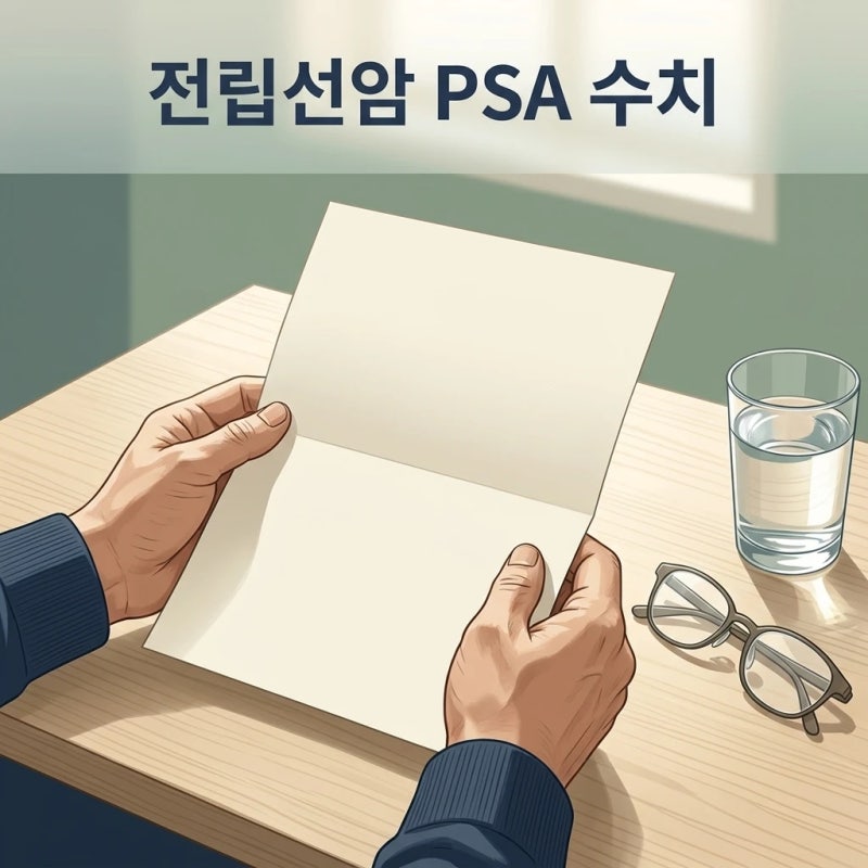 전립선암 psa 수치 받았을 때, 숫자보다 먼저 볼 3가지 (나이·복용약·검사 전 상황)