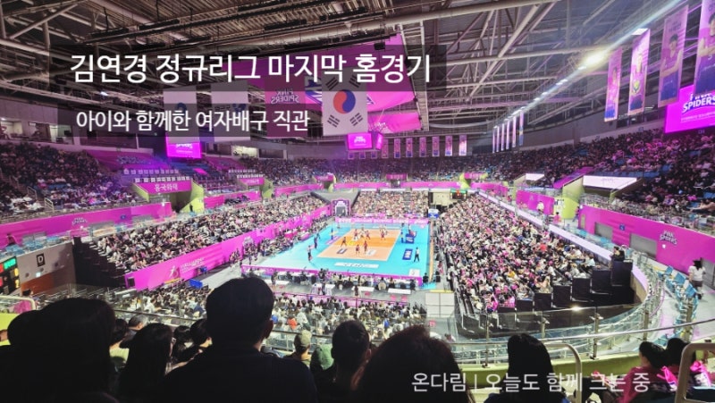 김연경 정규리그 마지막 홈경기 직관 | 아이와 본 흥국생명 여자배구