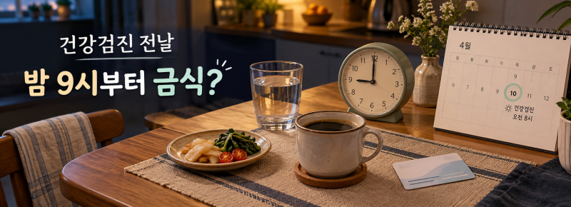 건강검진 전날 금식 몇 시부터? 물·커피·약 복용, 대변검사 예외까지