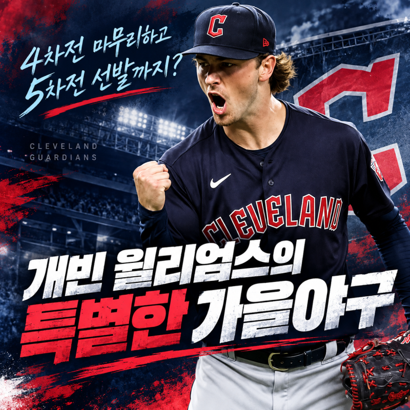 4차전 마무리하고 5차전 선발까지?｜클리블랜드 개빈 윌리엄스의 특별한 가을야구
