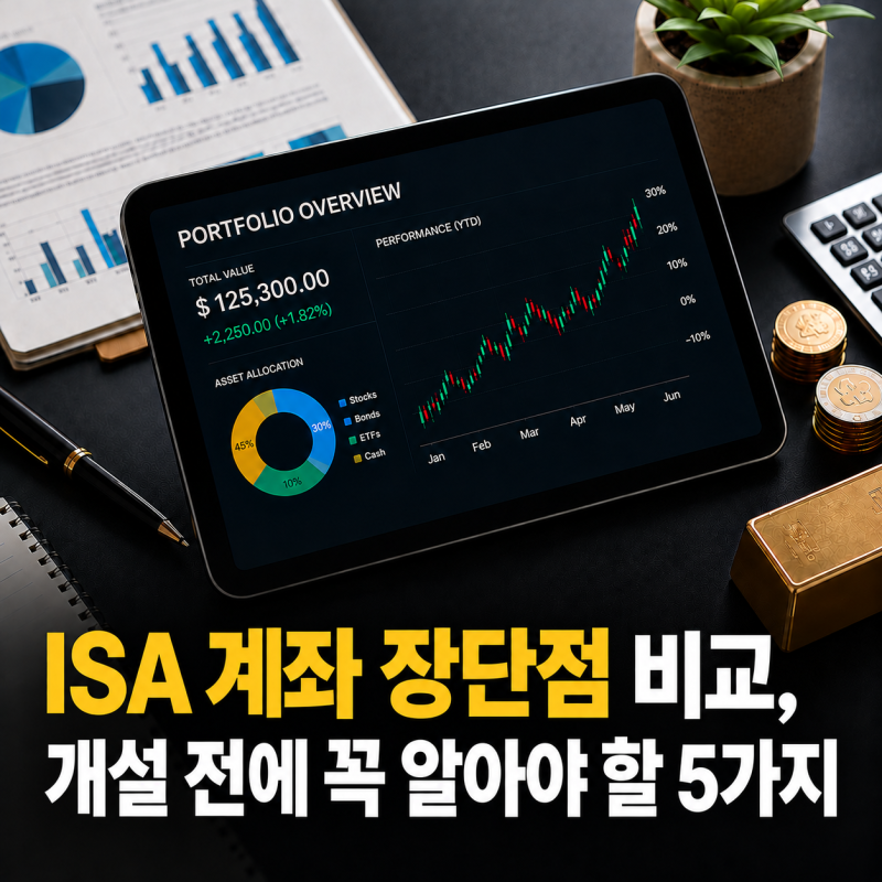 ISA 계좌 장단점 비교, 개설 전에 꼭 알아야 할 5가지